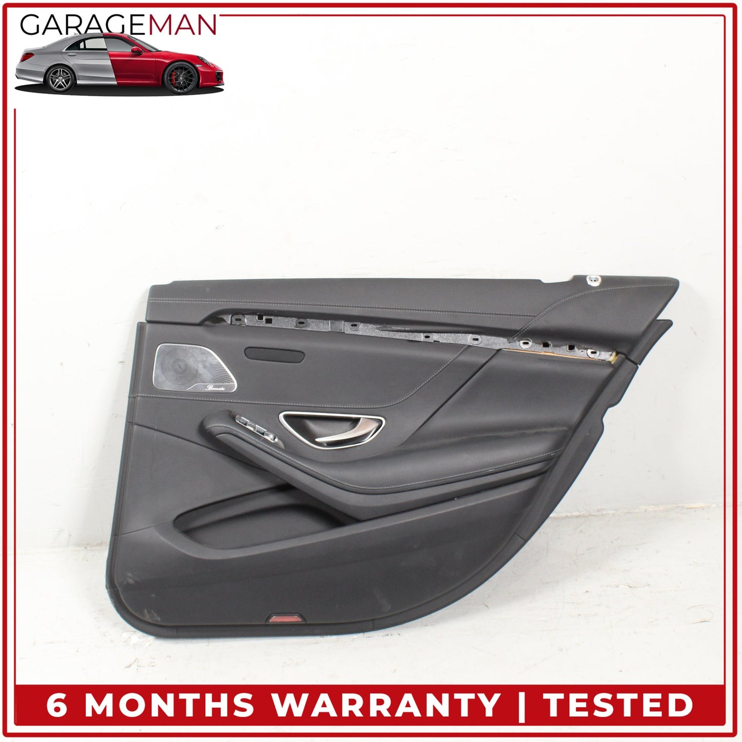 2014-2017 Mercedes W222 S550e Rear Right Side Interior Door Trim Panel Black OEM