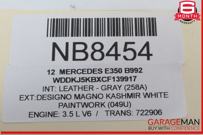 10-17 Mercedes W207 E350 E550 Dashboard Right Passenger Side Airbag Air Bag OEM