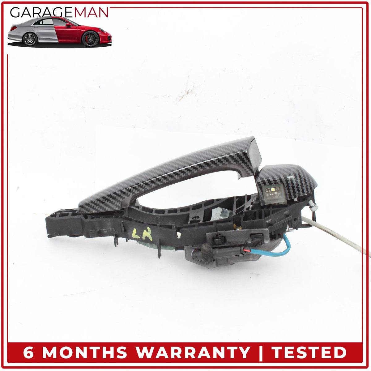 2012-2018 BMW 328i F30 Rear Left Exterior Door Handle Carbon Fiber 7332267 OEM