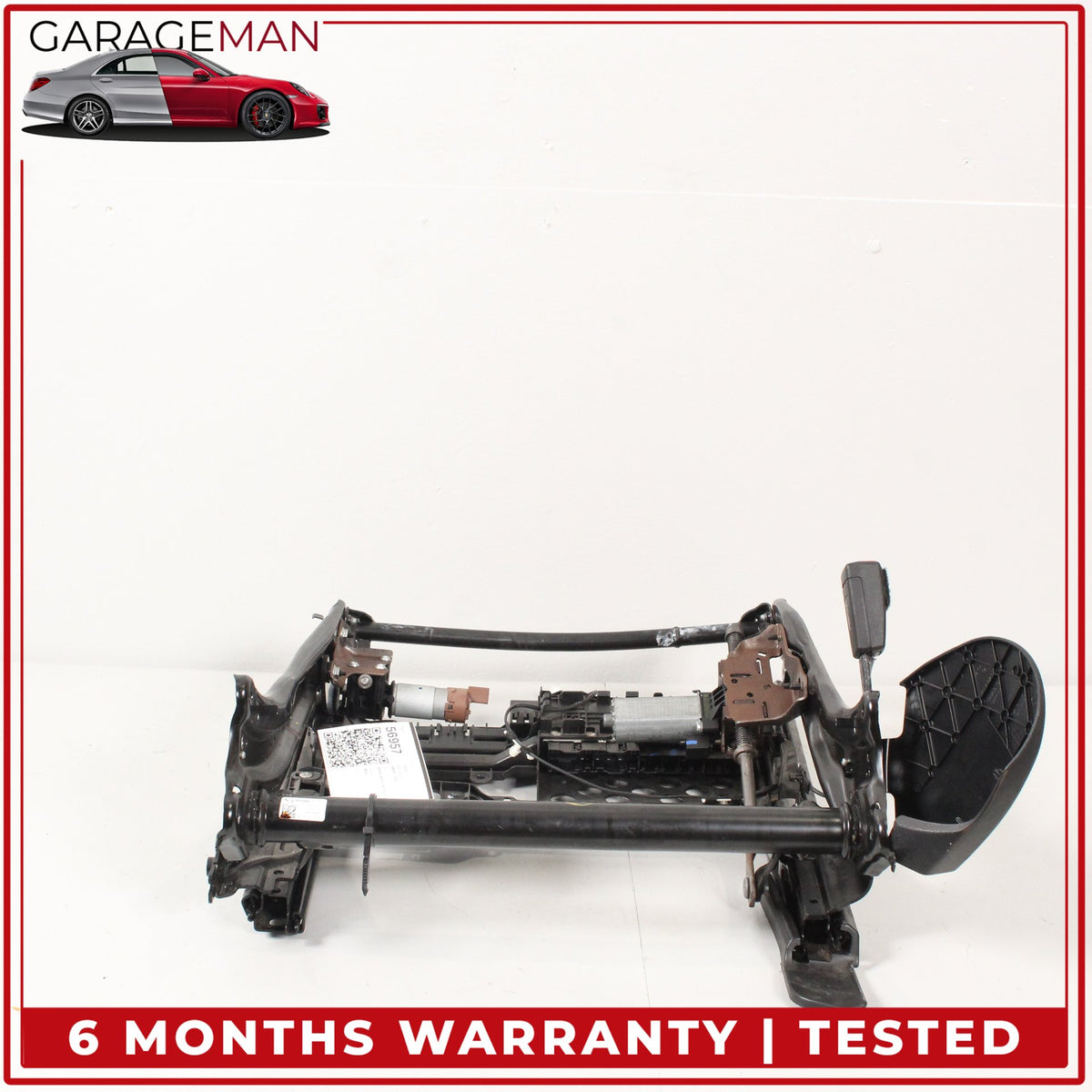 2017-2023 BMW 530e G30 Front Left Side Lower Seat Track Frame Rail w/ Motors OEM