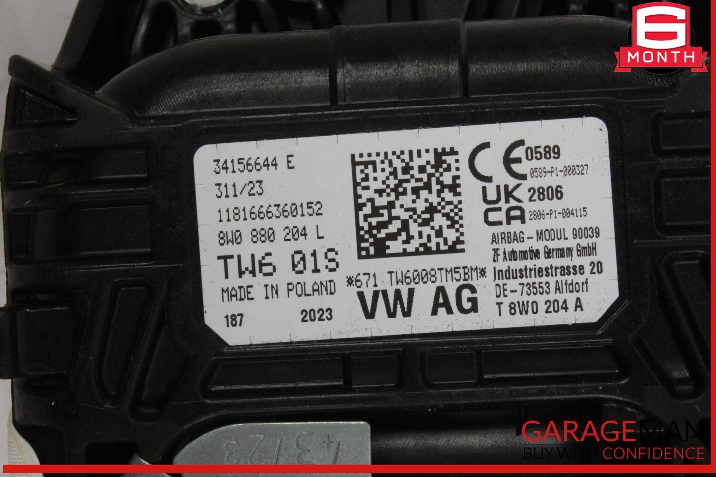 17-24 Audi A4 Front Right Passenger Side Dash Dashboard Air Bag Airbag OEM
