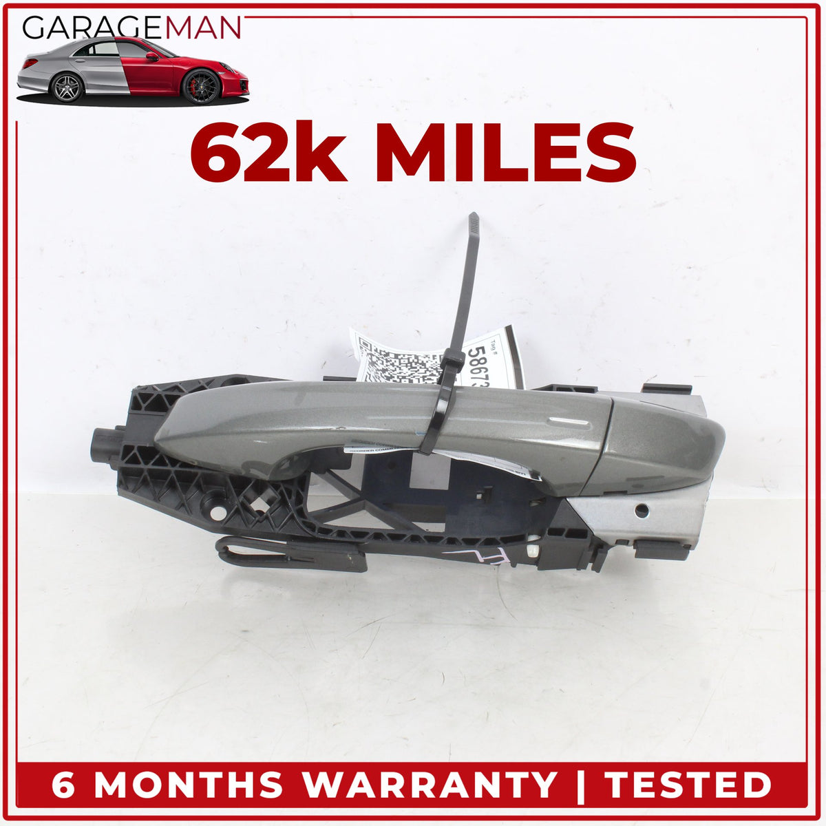 2019-2025 Audi Q3 Front Left Driver Side Exterior Door Handle Gray Metallic OEM