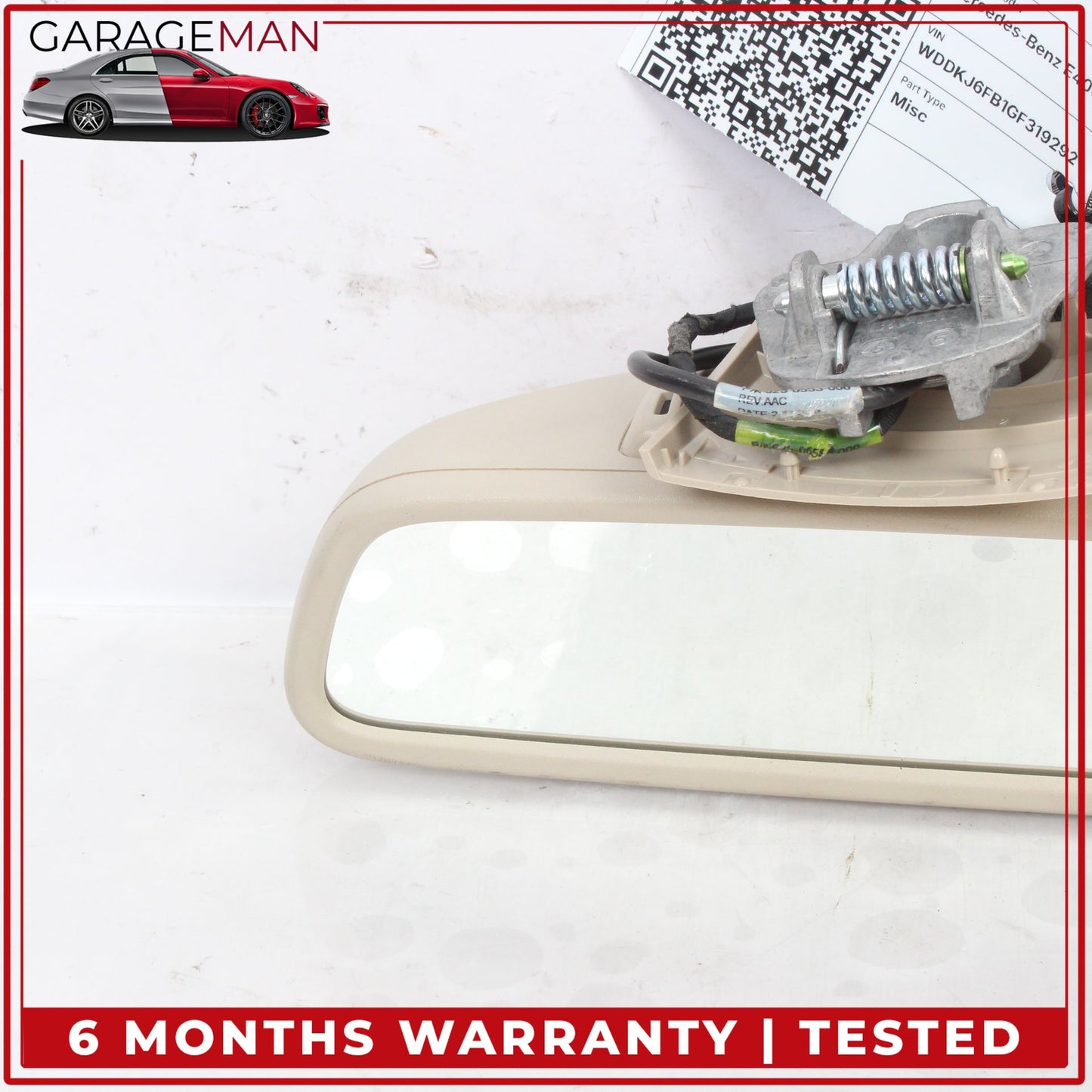 2010-2016 Mercedes C207 E400 Coupe Front Upper Windshield Rear View Mirror OEM