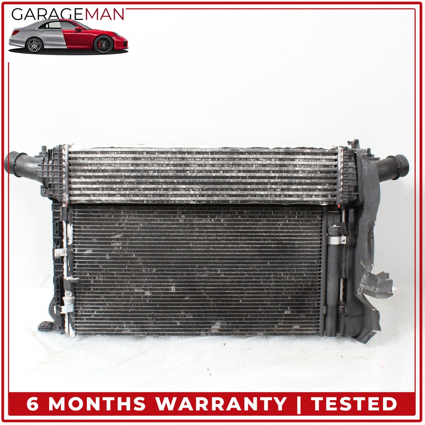 2009-2016 Audi A4 Radiator w/ Radiator Cooling Fan Assembly 8K0121003AD