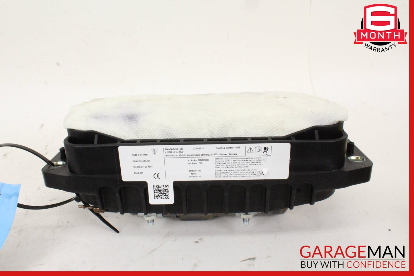 2013-2016 Porsche Cayman 981 Front Right Passenger Side Dash Airbag 99180307100