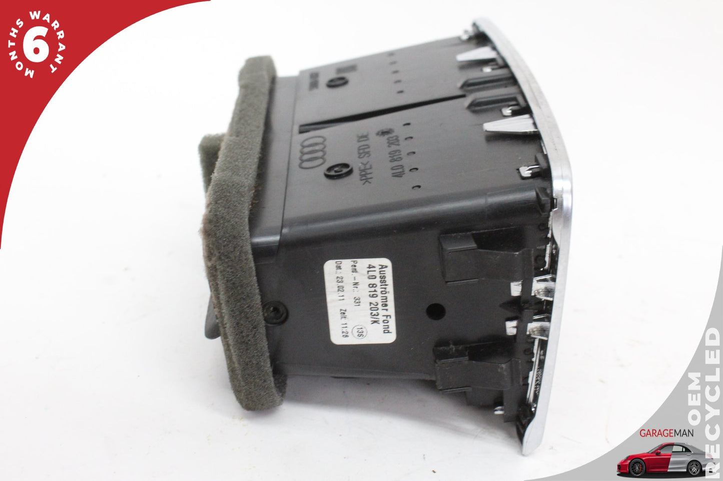 2007-2015 Audi Q7 SUV Rear Center Console AC A/C Air Vent 4L0819203 OEM