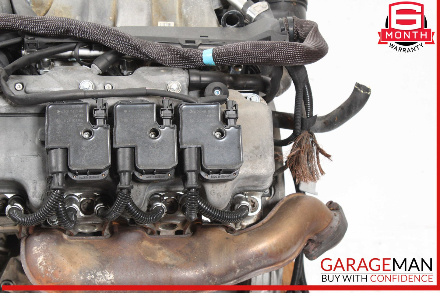03-05 Mercedes W163 ML350 Engine Motor Block Assembly 3.7L V6 M112