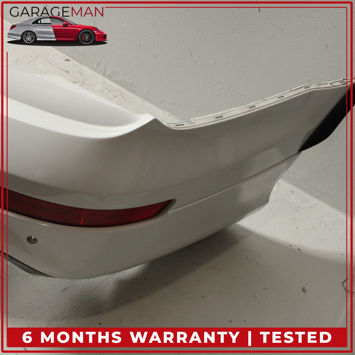 2010-2015 Audi Q7 Rear Bumper Cover Panel Glacier White Metallic OEM