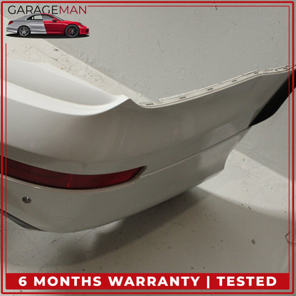 2010-2015 Audi Q7 Rear Bumper Cover Panel Glacier White Metallic OEM