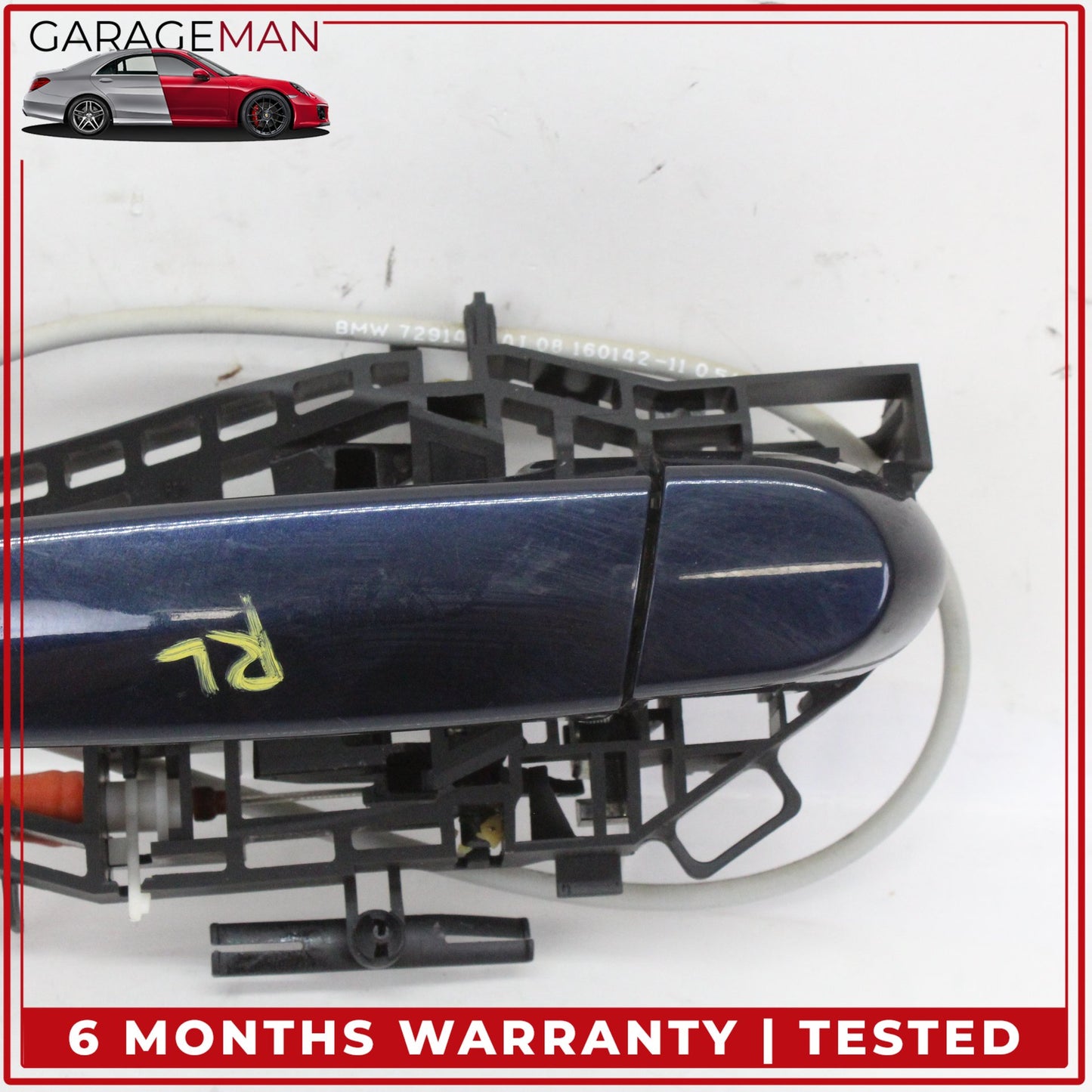 2014-2020 BMW 430i F36 Rear Left Driver Side Exterior Door Handle Blue OEM