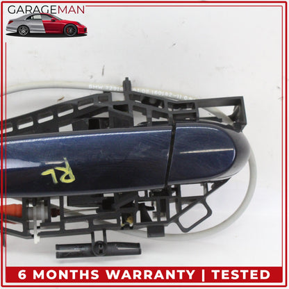 2014-2020 BMW 430i F36 Rear Left Driver Side Exterior Door Handle Blue OEM