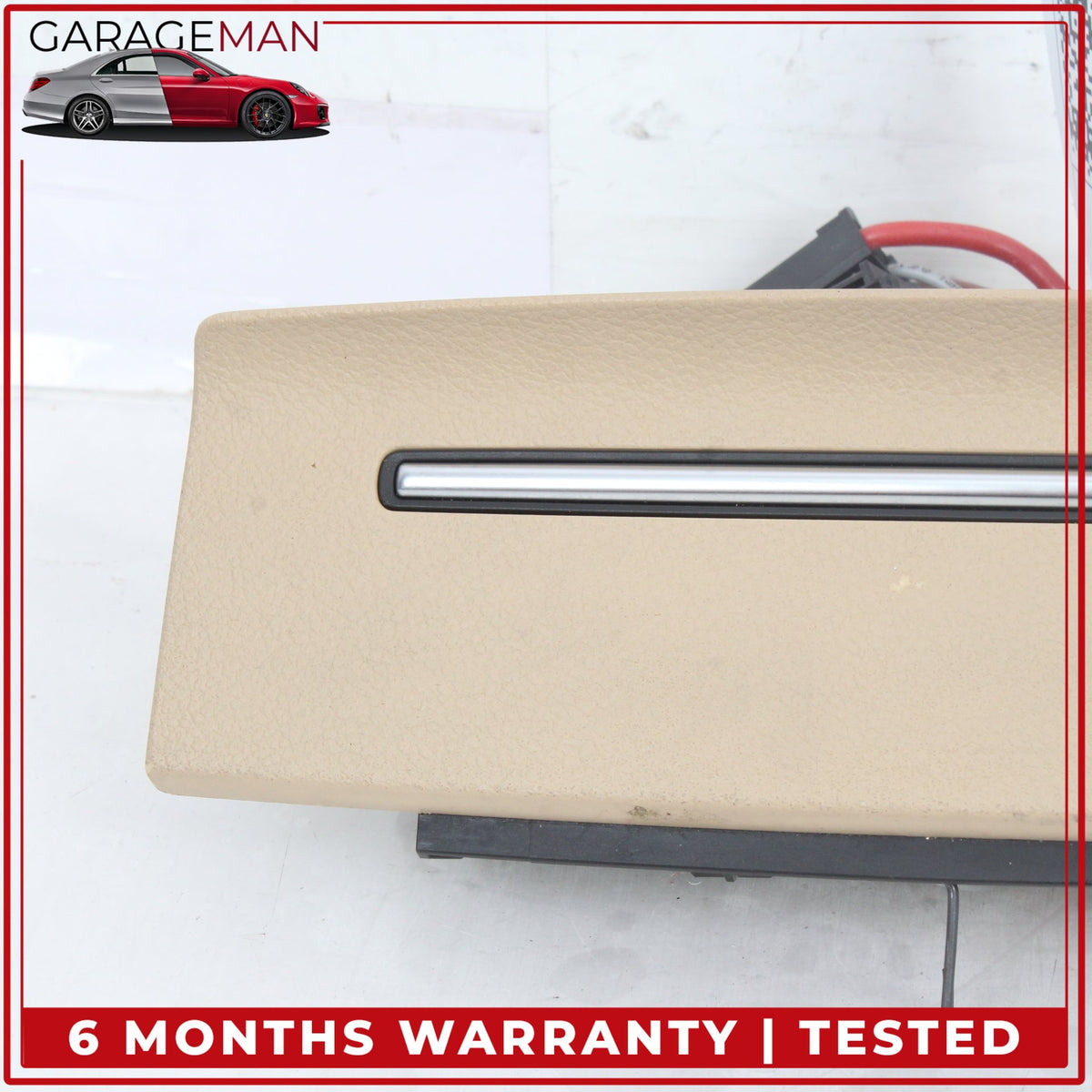 2012-2018 Audi A6 A7 Rear Center Console Outlet Socket Storage Trim Beige OEM