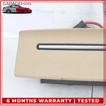 2012-2018 Audi A6 A7 Rear Center Console Outlet Socket Storage Trim Beige OEM