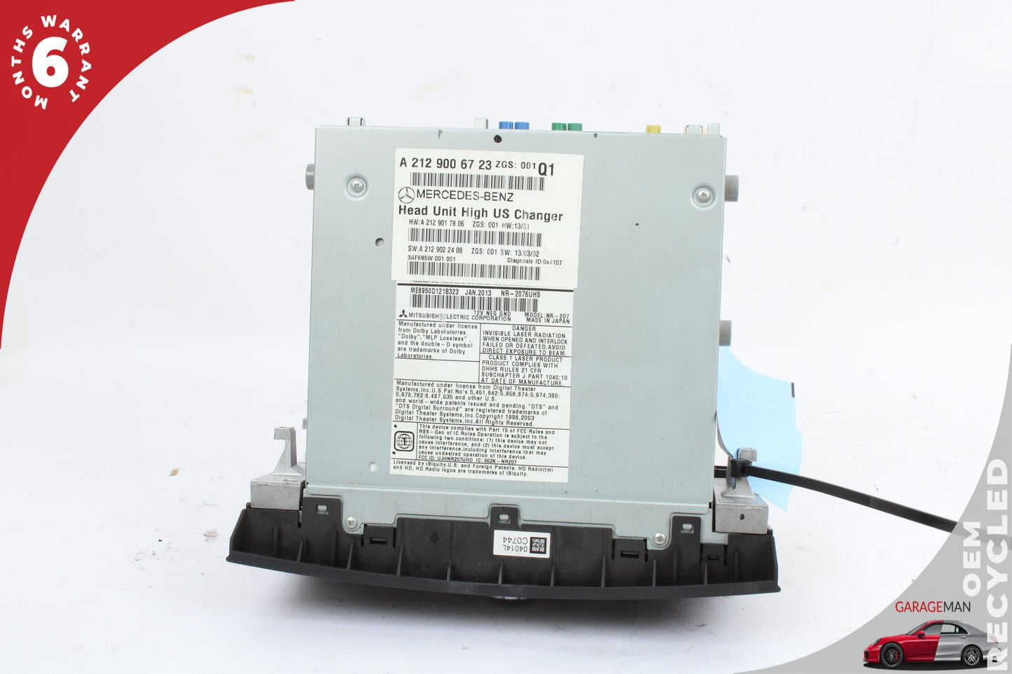 14-17 Mercedes-Benz E350 W212 Navigation Command Head Unit CD 2129017806
