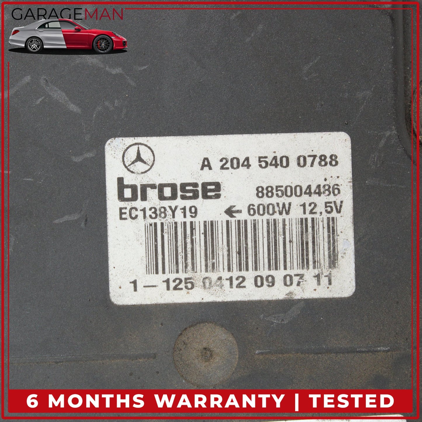 2008-2018 Mercedes R172 SLK350 E350 C300 C350 Radiator Cooling Fan Motor OEM