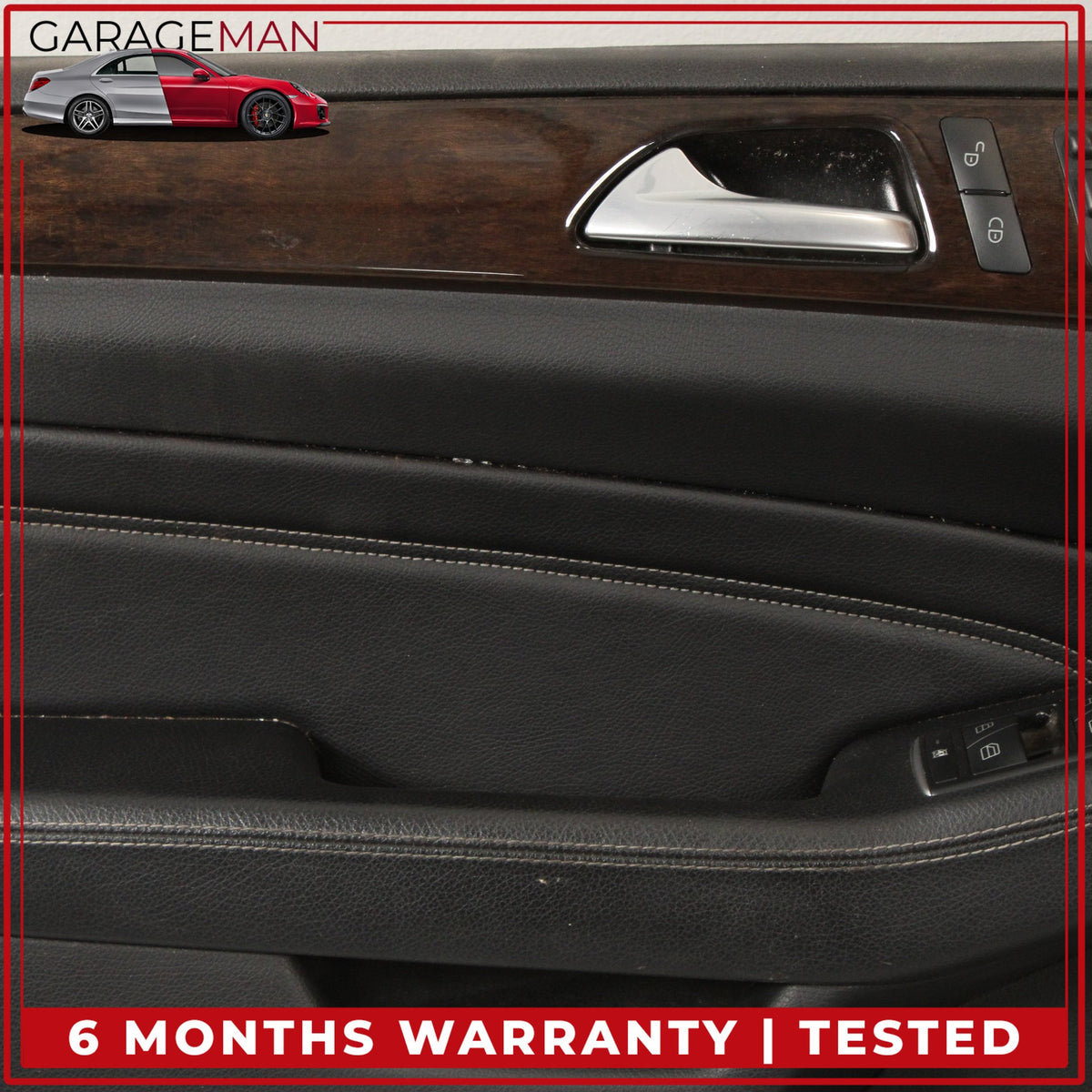 2012-2015 Mercedes W166 ML350 Front Left Side Door Trim Cover Panel Black OEM