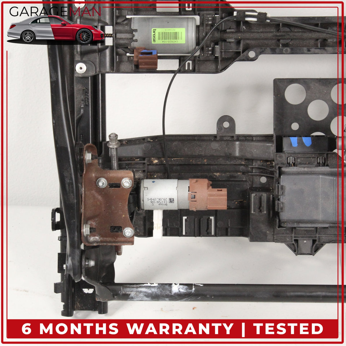 2017-2023 BMW 530e G30 Front Right Lower Seat Track Frame Rail w/ Motors OEM