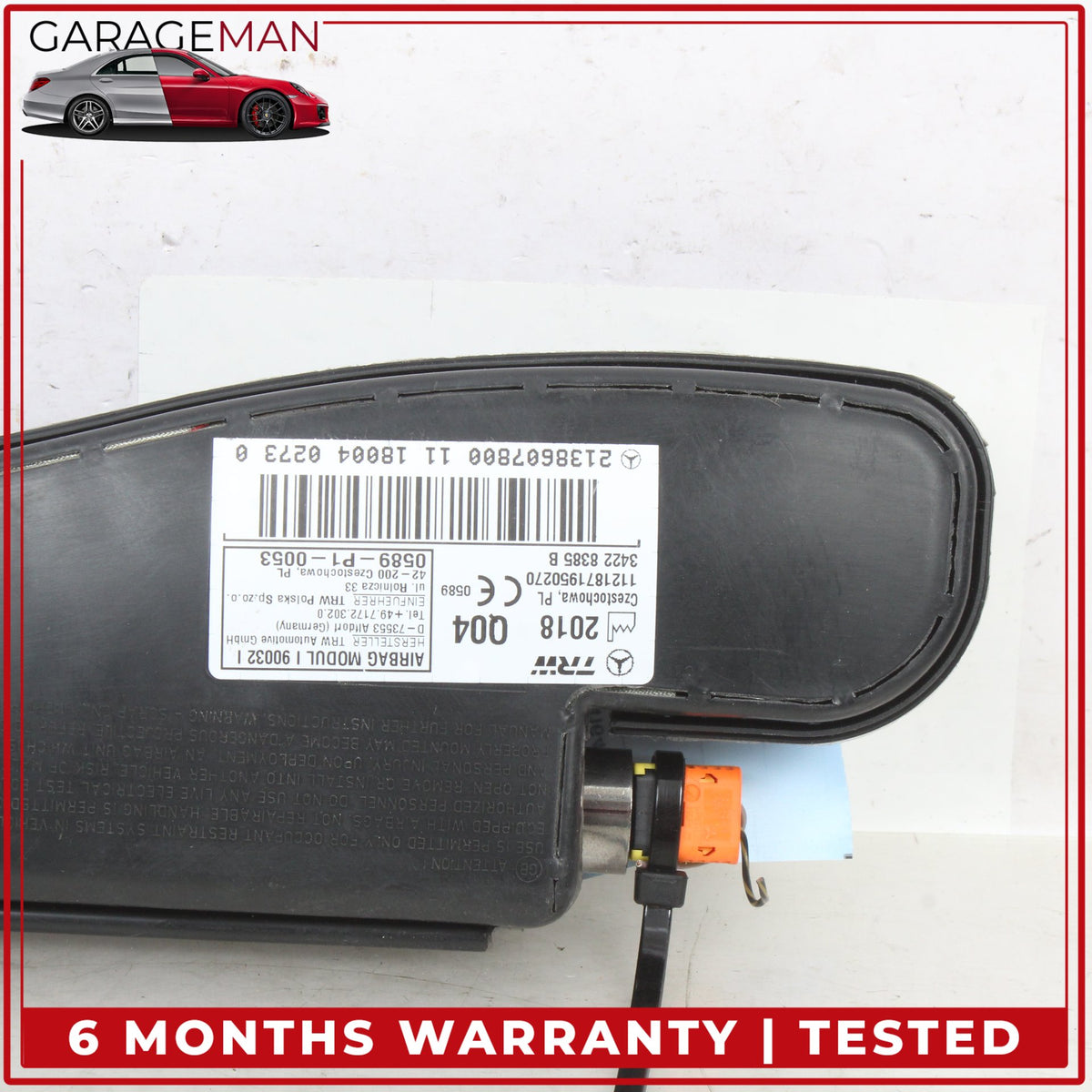 2017-2023 Mercedes W213 E300 Front Right Side Seat Airbag Air Bag 2138607800 OEM