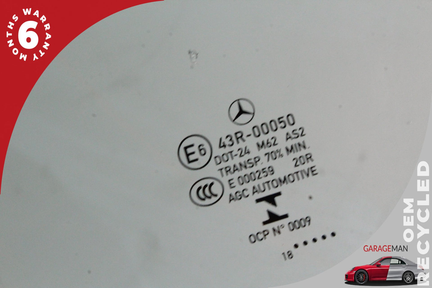 2018-2023 Mercedes W238 E450 E400 Coupe Front Left Side Door Window Glass OEM