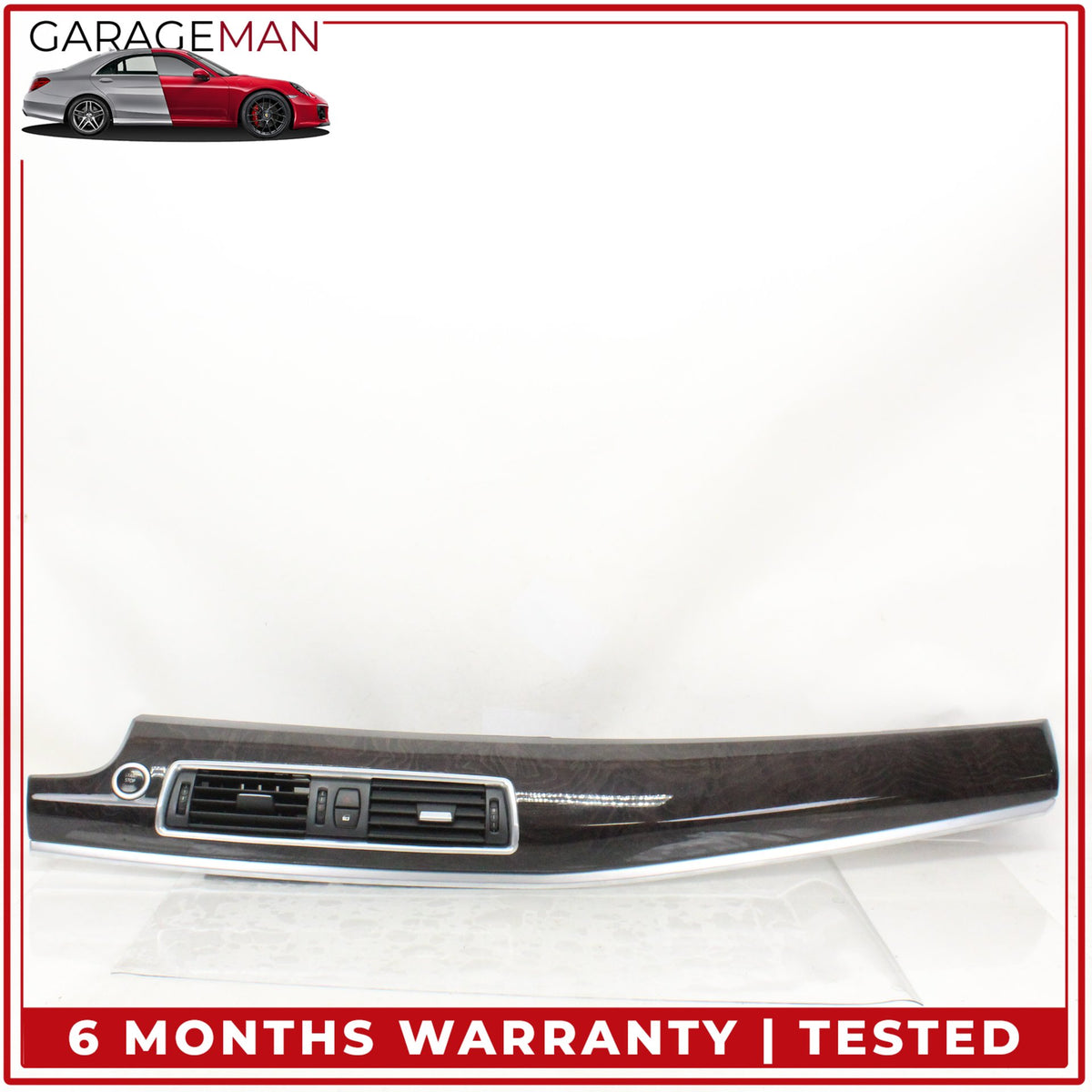 2010-2013 BMW 550i GT Front Dash Center AC Air Vent Grille Panel w/ Trim 9195654 OEM