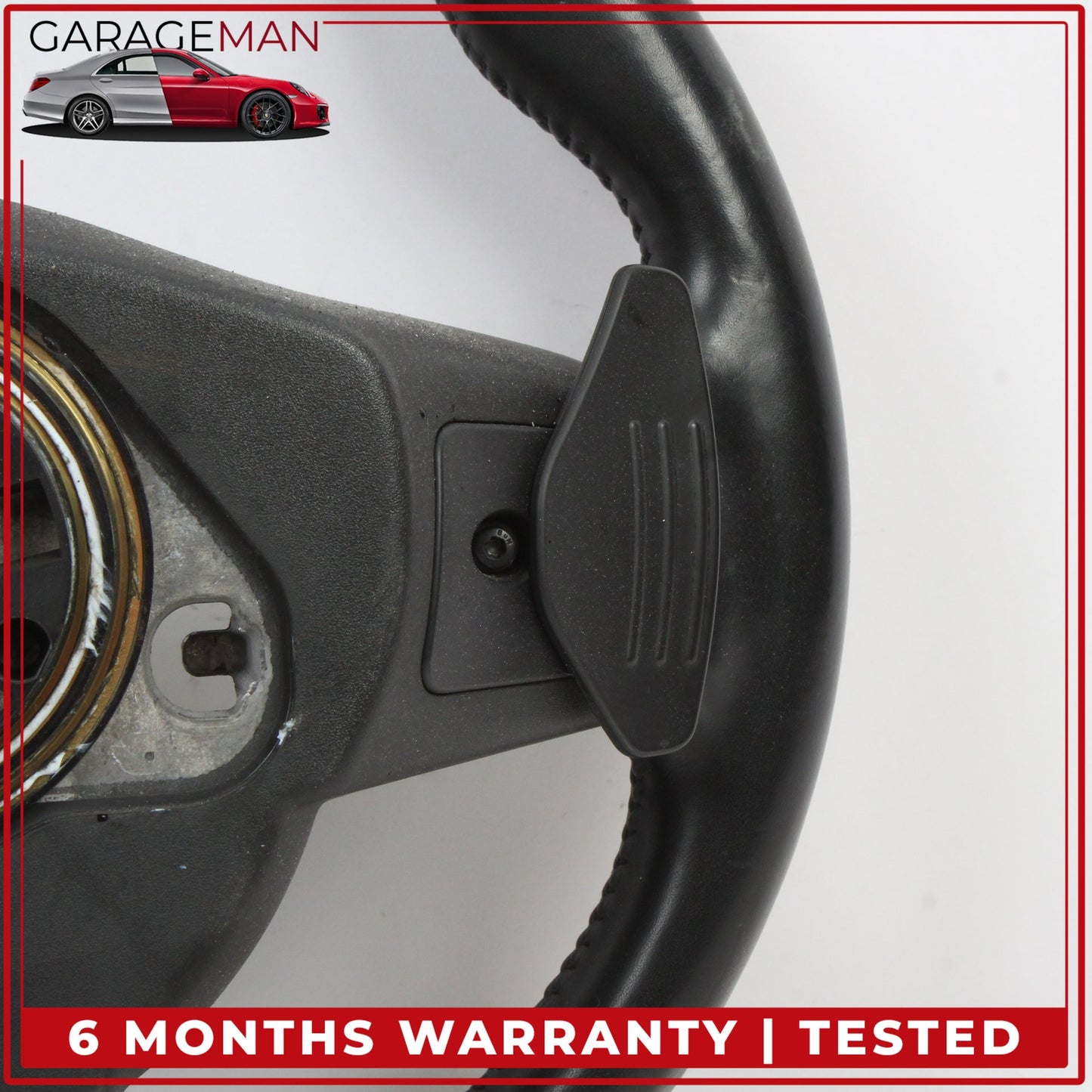 2015-2020 Jaguar F-Type X152 Steering Wheel Flat Bottom w/ Paddle Shifters OEM