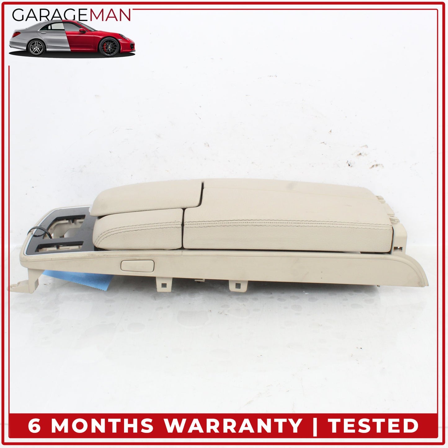 2014-2017 Mercedes C207 E400 Coupe Front Center Armrest Lid Cover Beige OEM