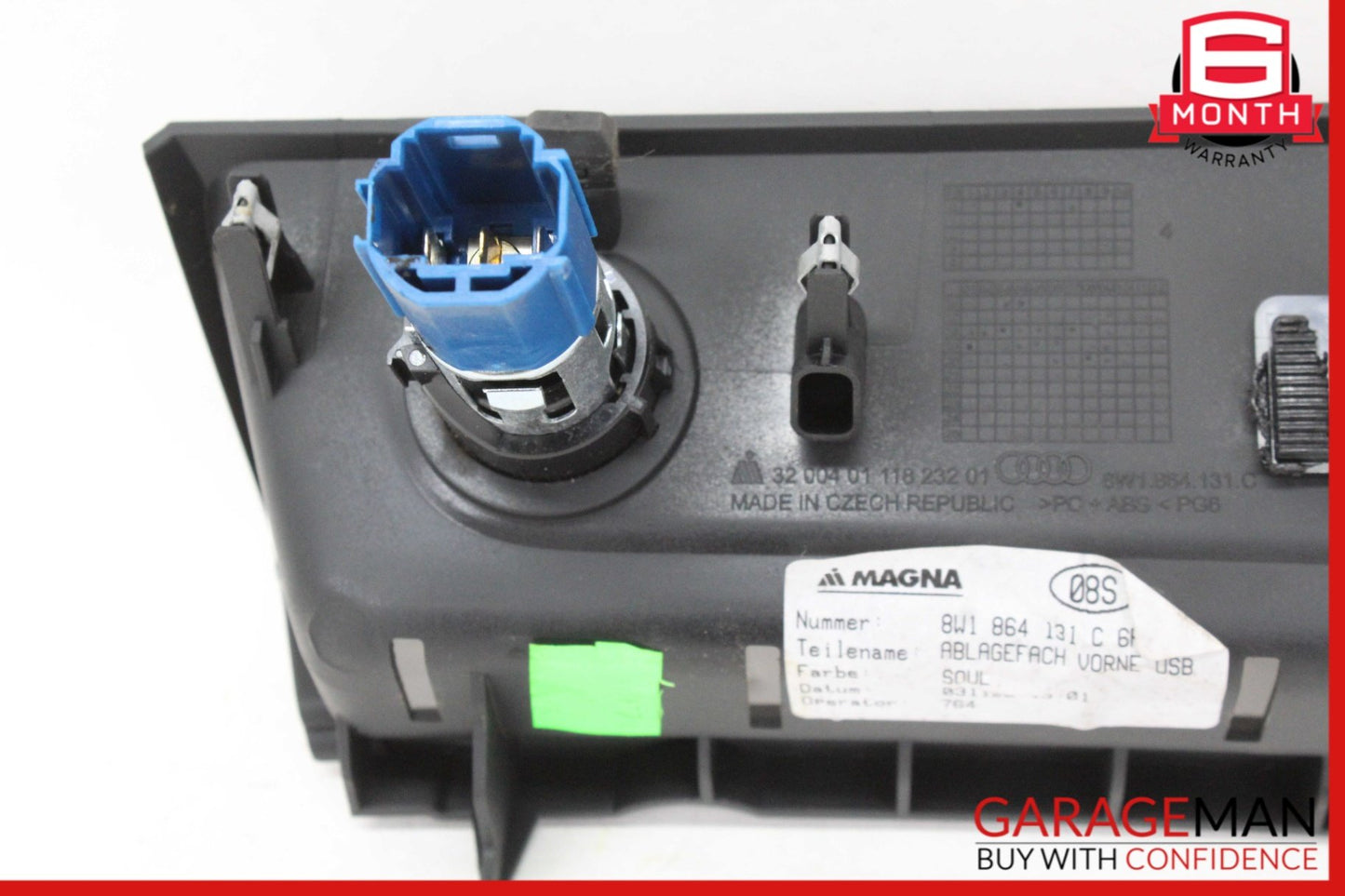 2017-2024 Audi A4 B9 Sedan Front Center Tray Power Outlet Engine Start Switch