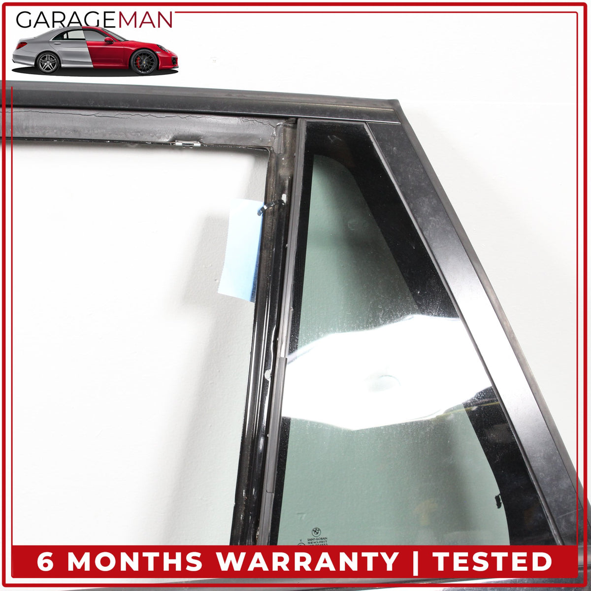 2007-2013 BMW X5 E70 Rear Left Side Door Shell Black w/ Window Regulator OEM