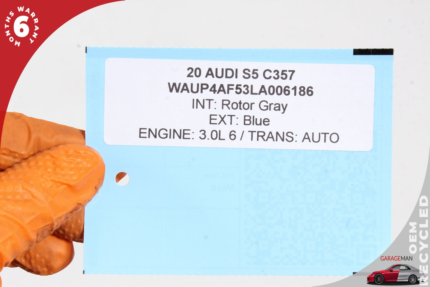2020-2024 Audi S5 A5 Convertible Right Side Rocker Panel Skirt Blue OEM