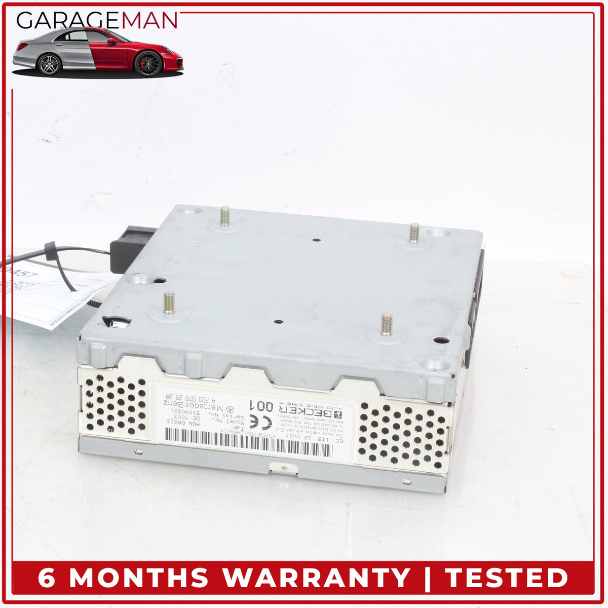 2004-2008 Mercedes R230 SL500 Audio Amplifier AMP Harman Becker 2208702989 OEM