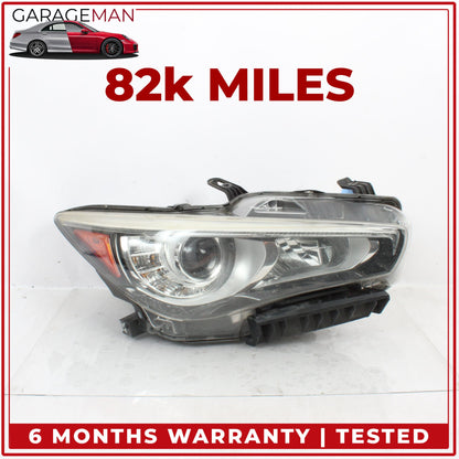 2015-2018 Infiniti Q50 V37 Front Right Side LED Head Light Lamp 260104HB0B OEM