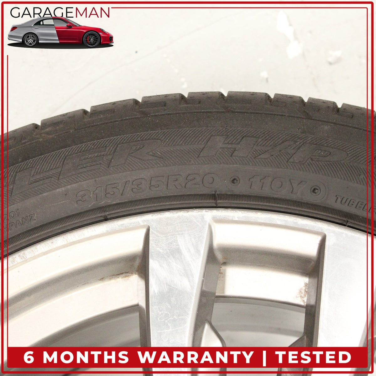 2013-2019 BMW X5 X6 Rear Wheel Rim w/ Bridgestone Dueler H/P Tire 7846791 OEM