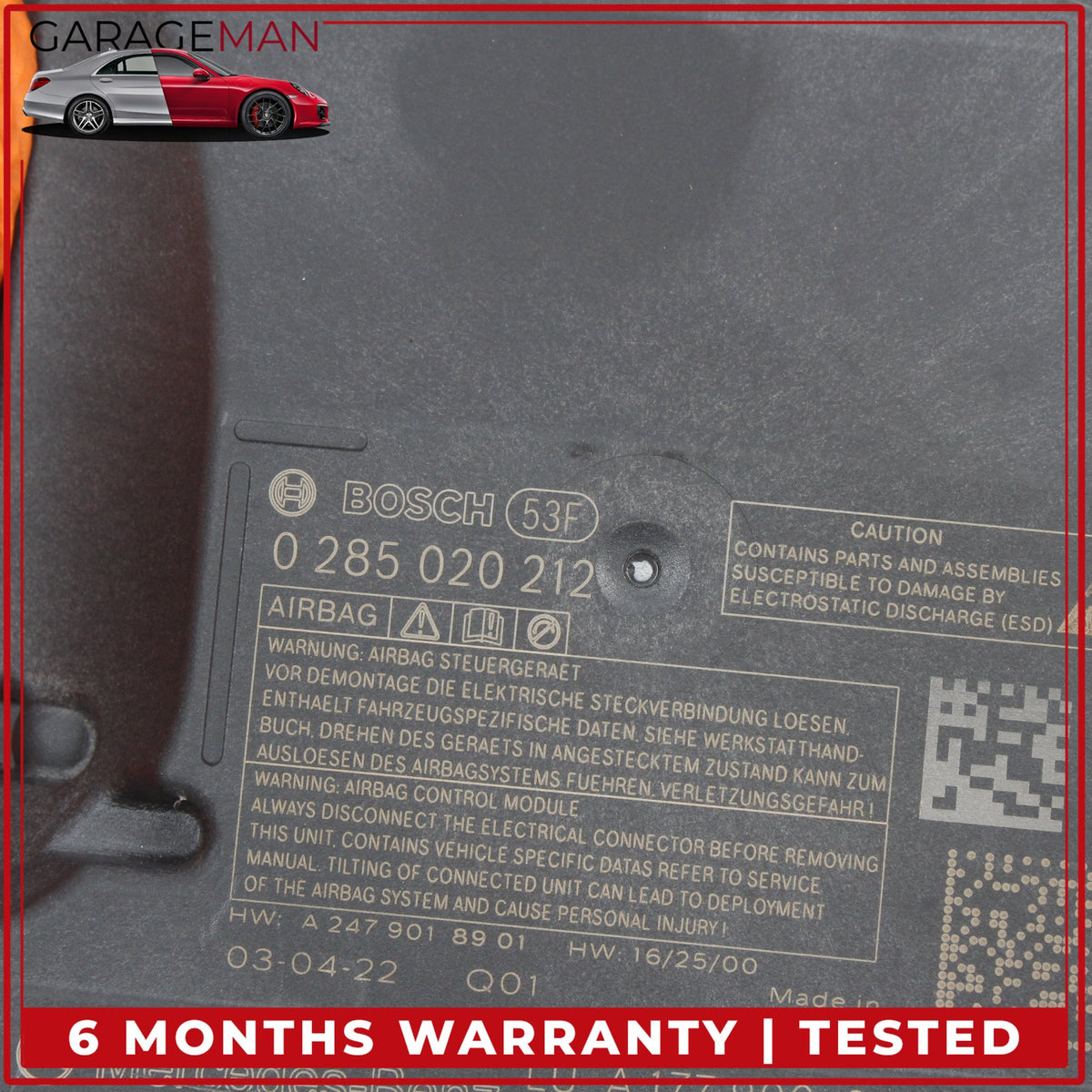 2019-2023 Mercedes W177 A220 CLA250 SRS Restraint Diagnostic Control Module OEM