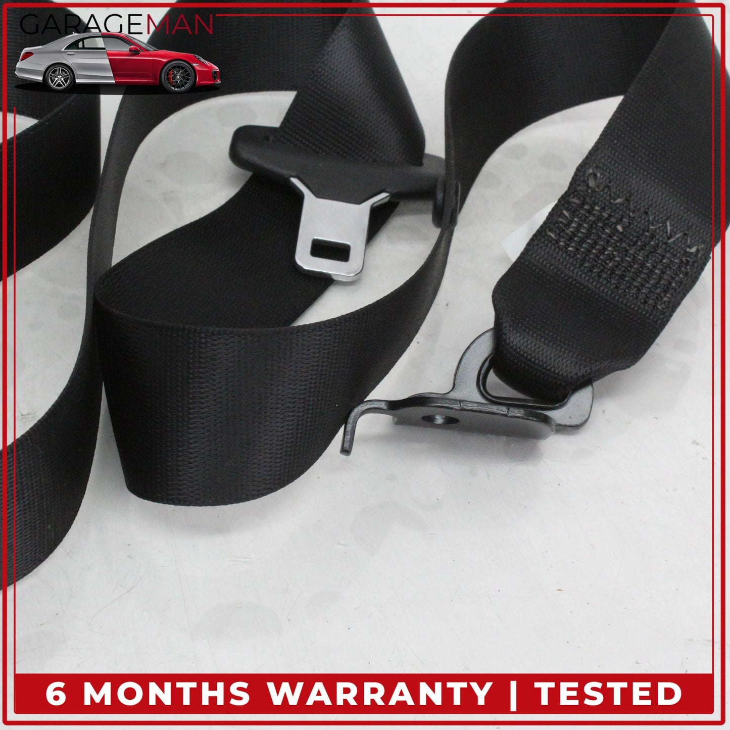 2011-2018 BMW X3 X4 F25 F26 Rear Left Driver Side Seat Belt Black OEM