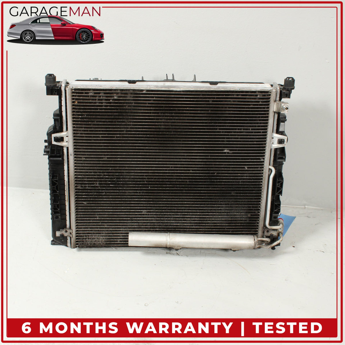 2006-2013 Mercedes W164 ML350 Cooling Radiator Fan Blade Shroud Assembly OEM