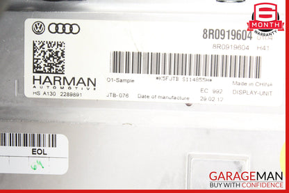 2009-2016 Audi A5 Front Center Dash Display Screen Monitor 8R0919604 OEM