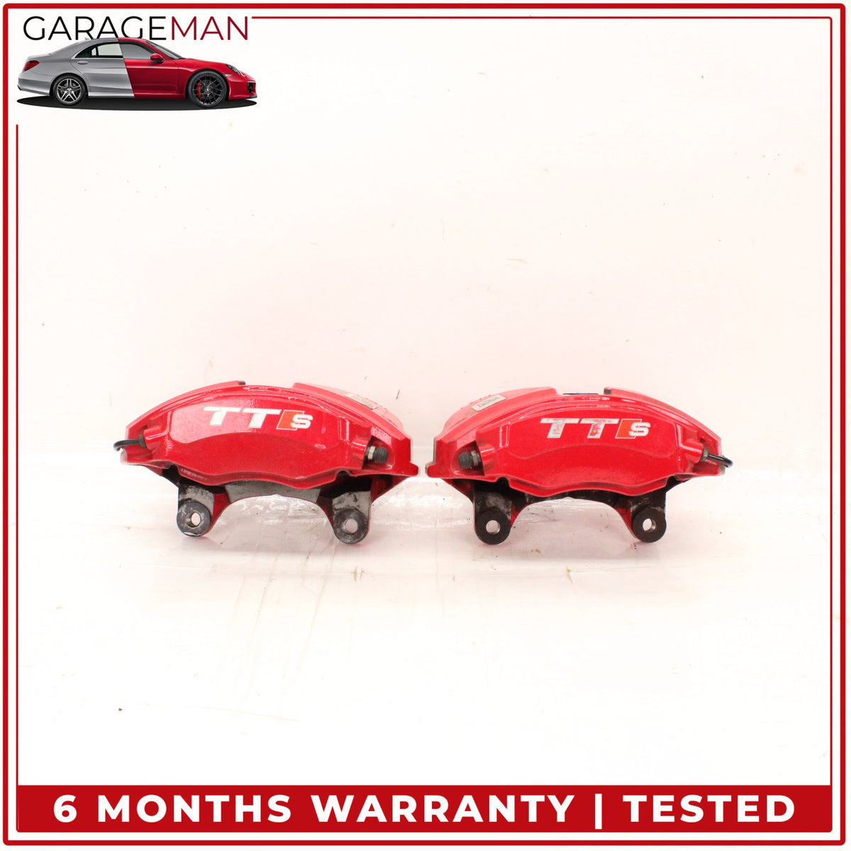 2016-2023 Audi TTS 8S Front Left & Right Brake Calipers (set of 2) OEM