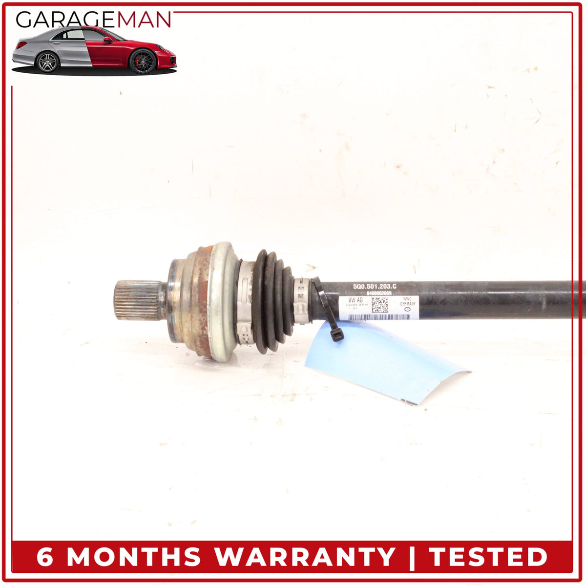 2016-2023 Audi TTS TT Rear Left Driver Side CV Axle Shaft 5Q0501203C OEM