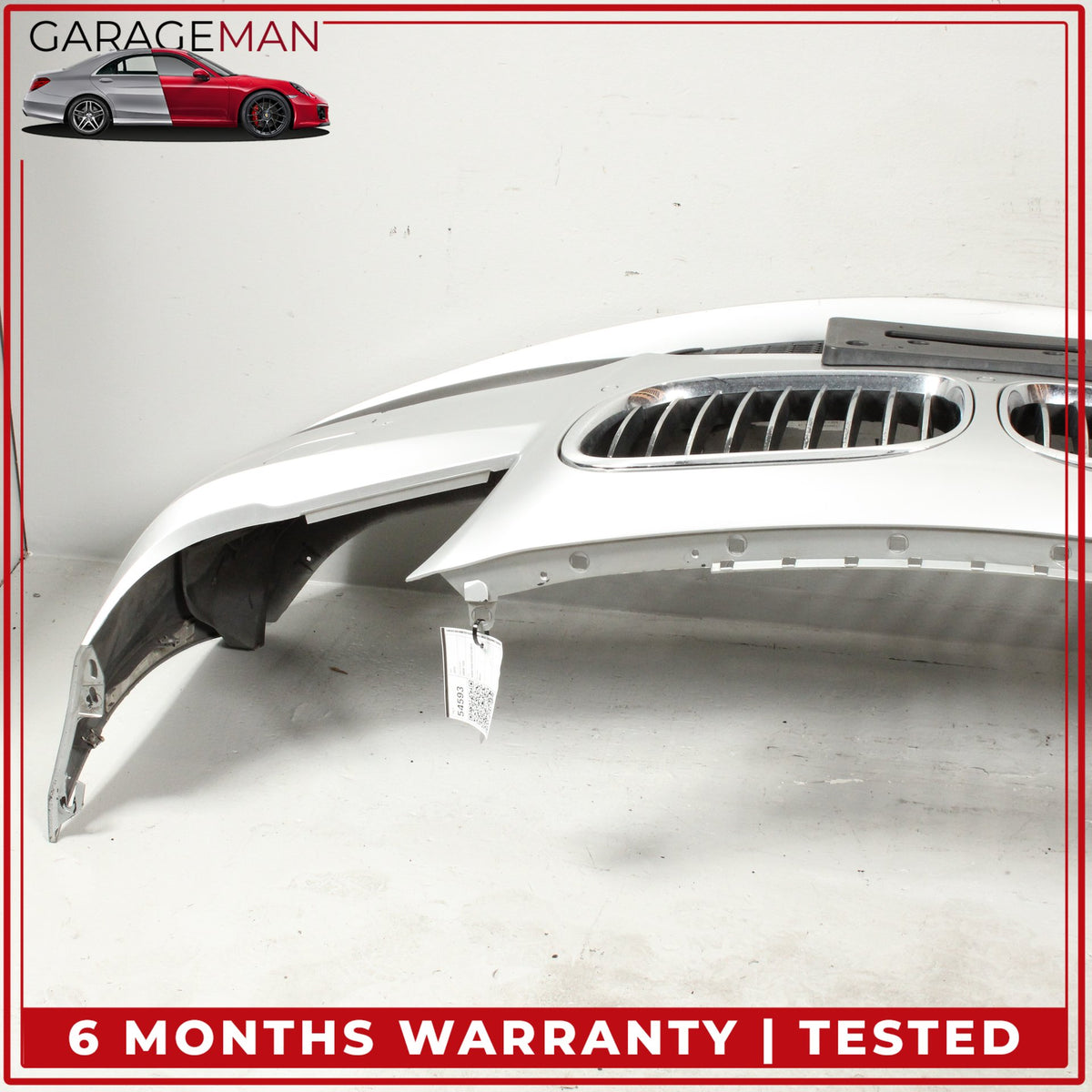 2013-2015 BMW 740i F01 Front Bumper Cover Panel Silver Metallic 7332262 OEM