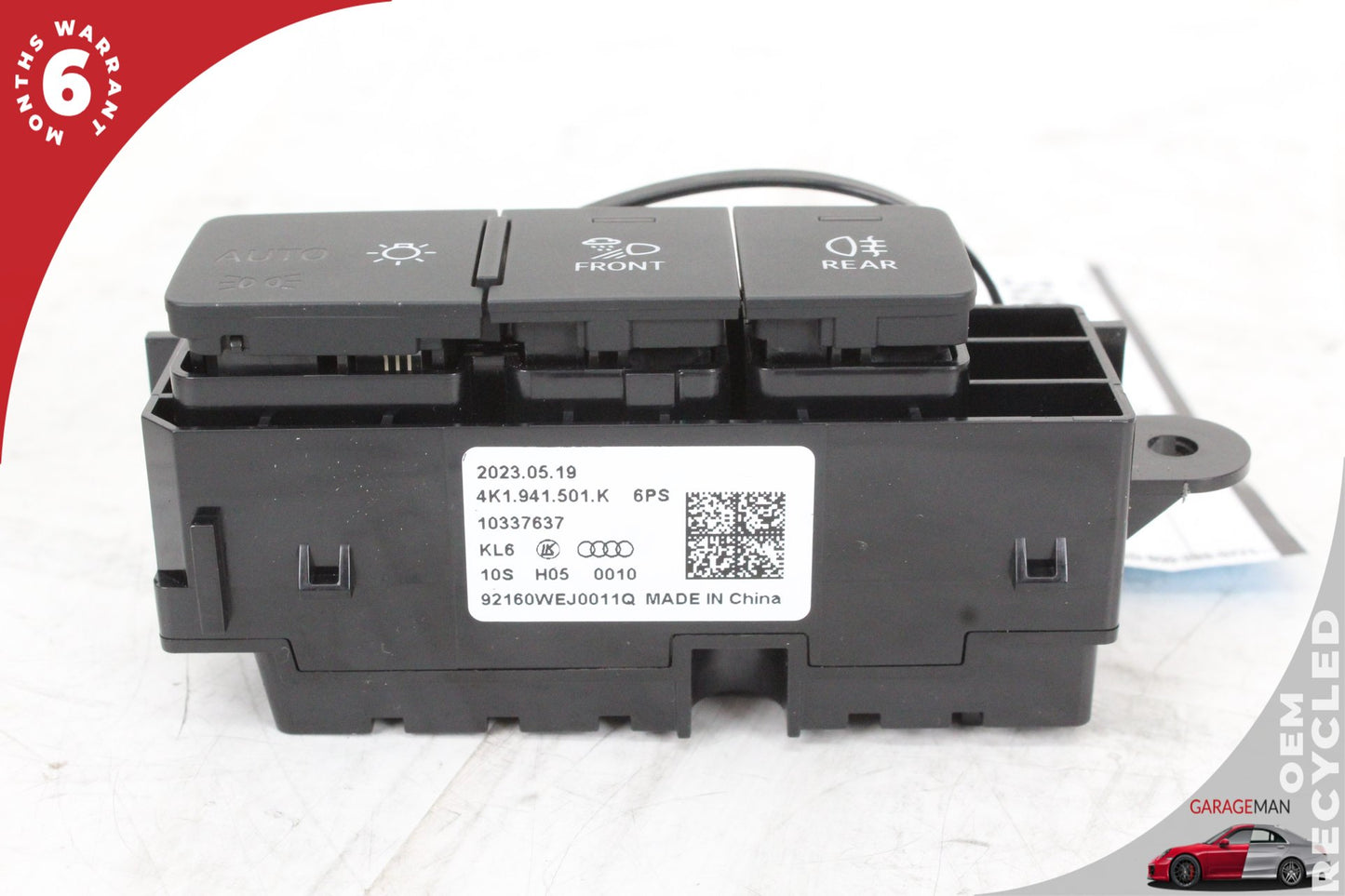 2022-2024 Audi A3 RS3 S3 Headlight Control Switch Button 4K1941501K OEM