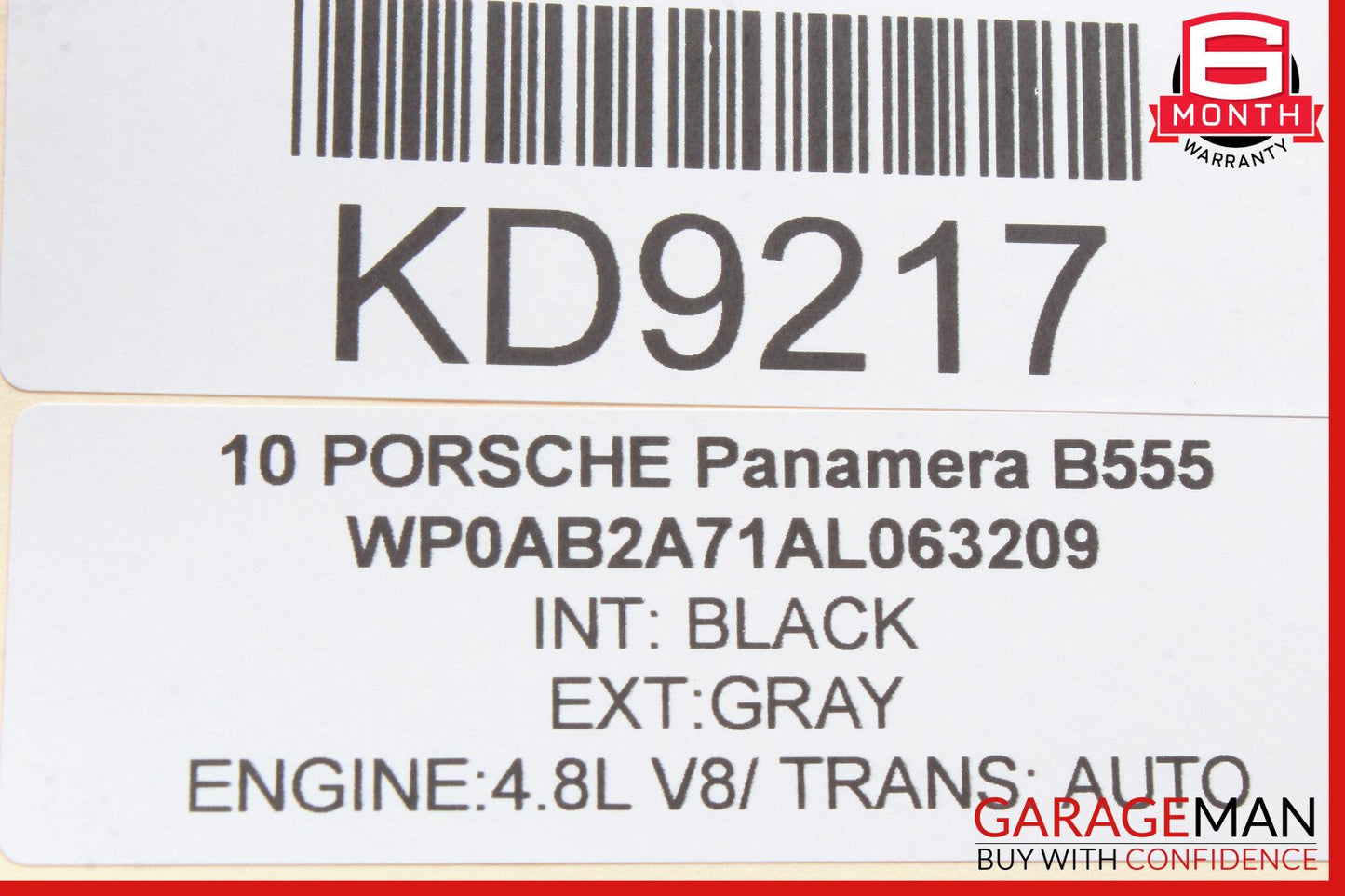 10-15 Porsche Panamera 970 Rear Right Side Backseat Seat Bolster Cushion Cover