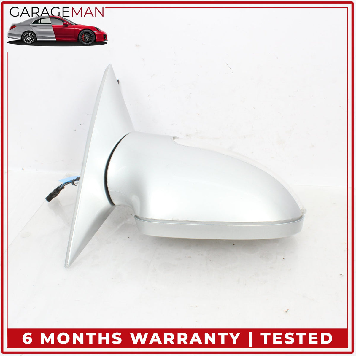 2001-2004 Mercedes R170 SLK320 Right Door Rear View Mirror Silver Metallic OEM