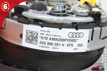 2012-2018 Audi A6 Front Left Driver Side Steering Wheel Airbag 4G0880201H OEM