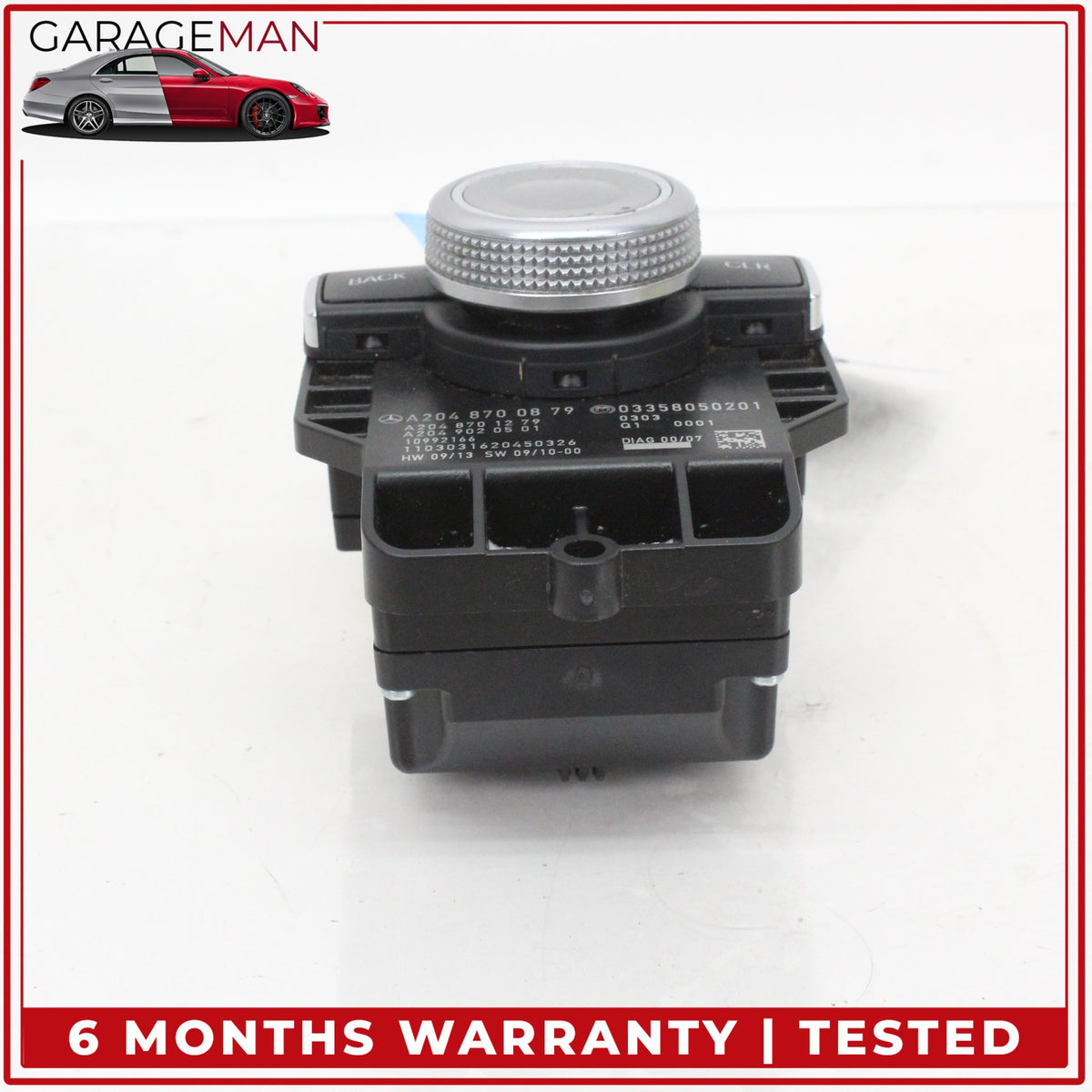 2008-2012 Mercedes W204 C300 Multimedia Knob Control Switch 2048700879 OEM