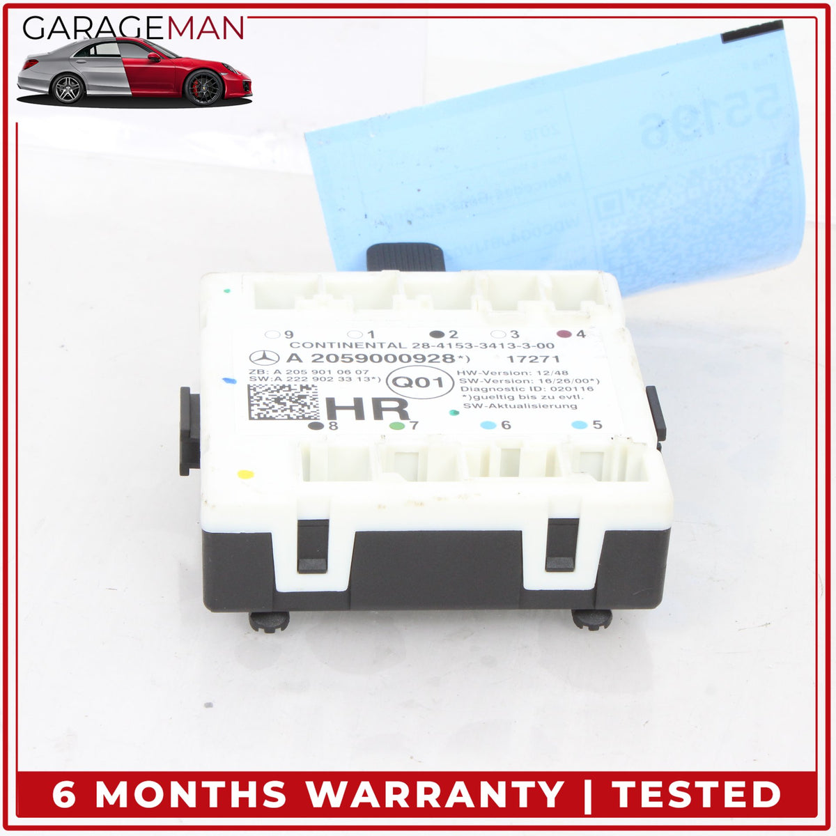 2015-2019 Mercedes X253 GLC300 Rear Right Door Control Module 2059000928 OEM