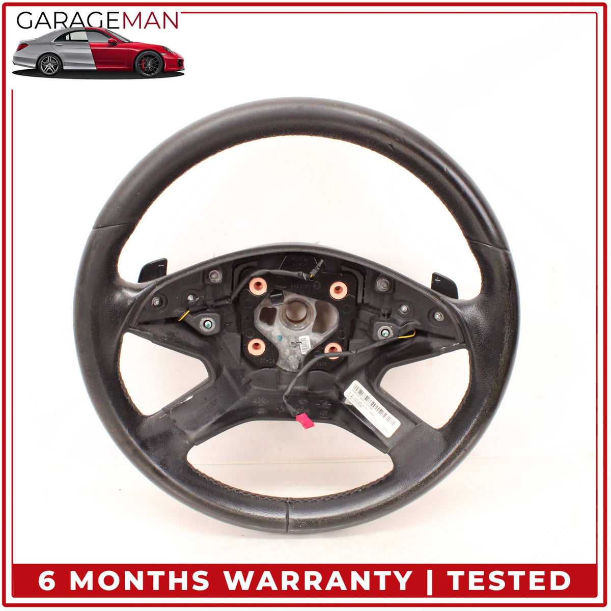 2009-2013 Mercedes X164 GL450 ML550 Steering Wheel w/ Paddle Shifters Black OEM