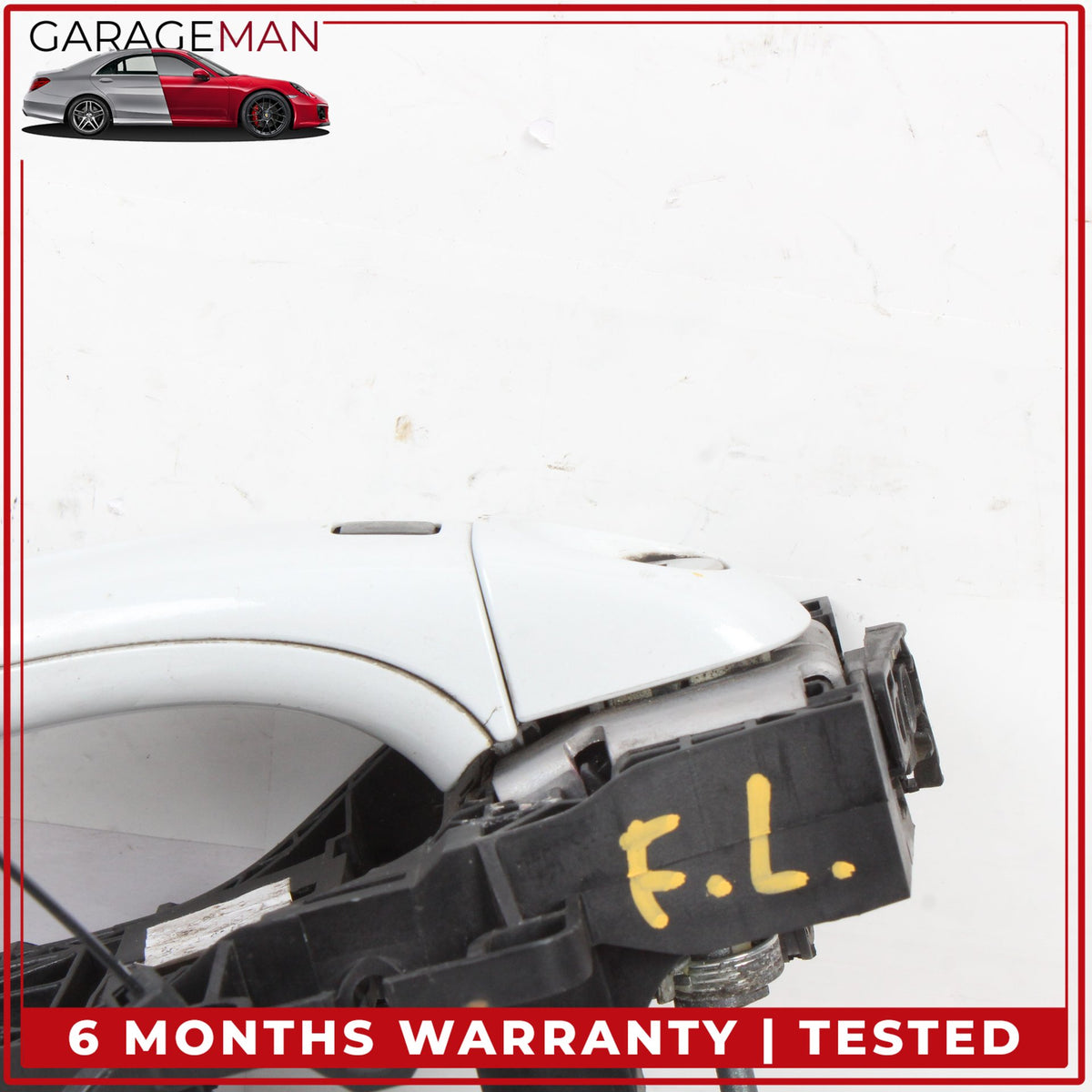 2007-2015 Audi Q7 Front Left Driver Side Exterior Door Handle White Metallic OEM