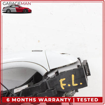 2007-2015 Audi Q7 Front Left Driver Side Exterior Door Handle White Metallic OEM