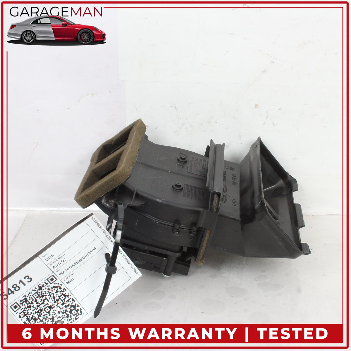 2007-2015 Audi Q7 Rear Center Console HVAC Air Vent Duct Connector 4L0857042 OEM
