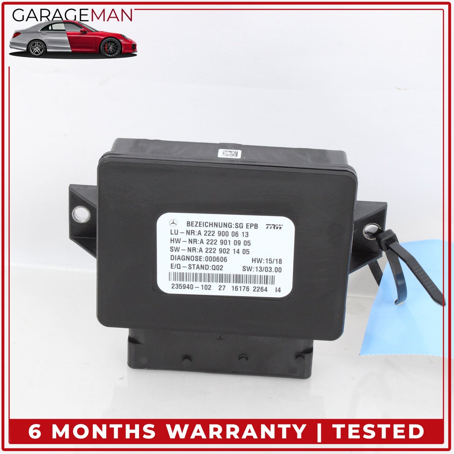 2014-2017 Mercedes W222 S550e Electronic Parking Brake Control Module Unit OEM
